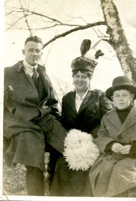 Reg Wilkinson, Annie (Wilkinson) Lewis, Barney Lewis.jpg