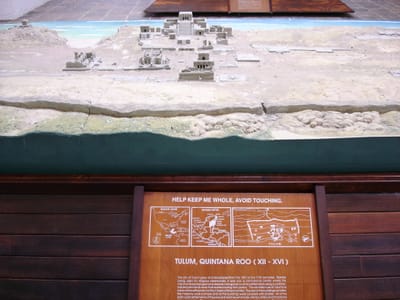050 Xcaret Tulum ruins model.JPG
