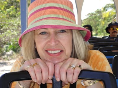 160 Deb on train.JPG