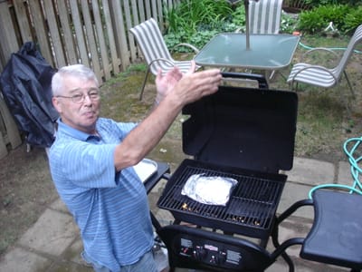 A027 B-day boy cooks salmon.JPG
