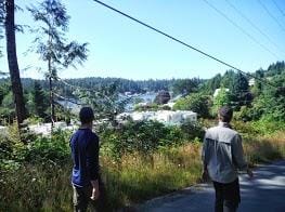 A005 Walking into Bamfield for last supper.jpg