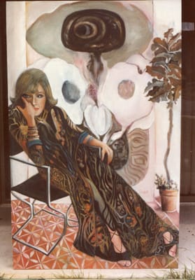 img041 Harriet w a Painting Goddess in the background 1979.jpg